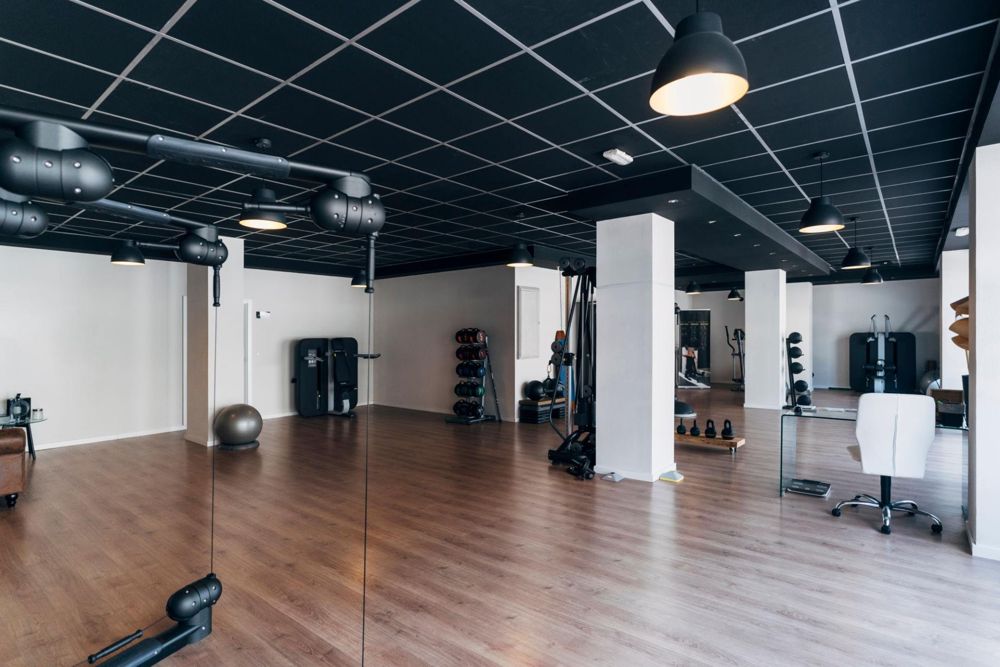 A modern fitness studio space
