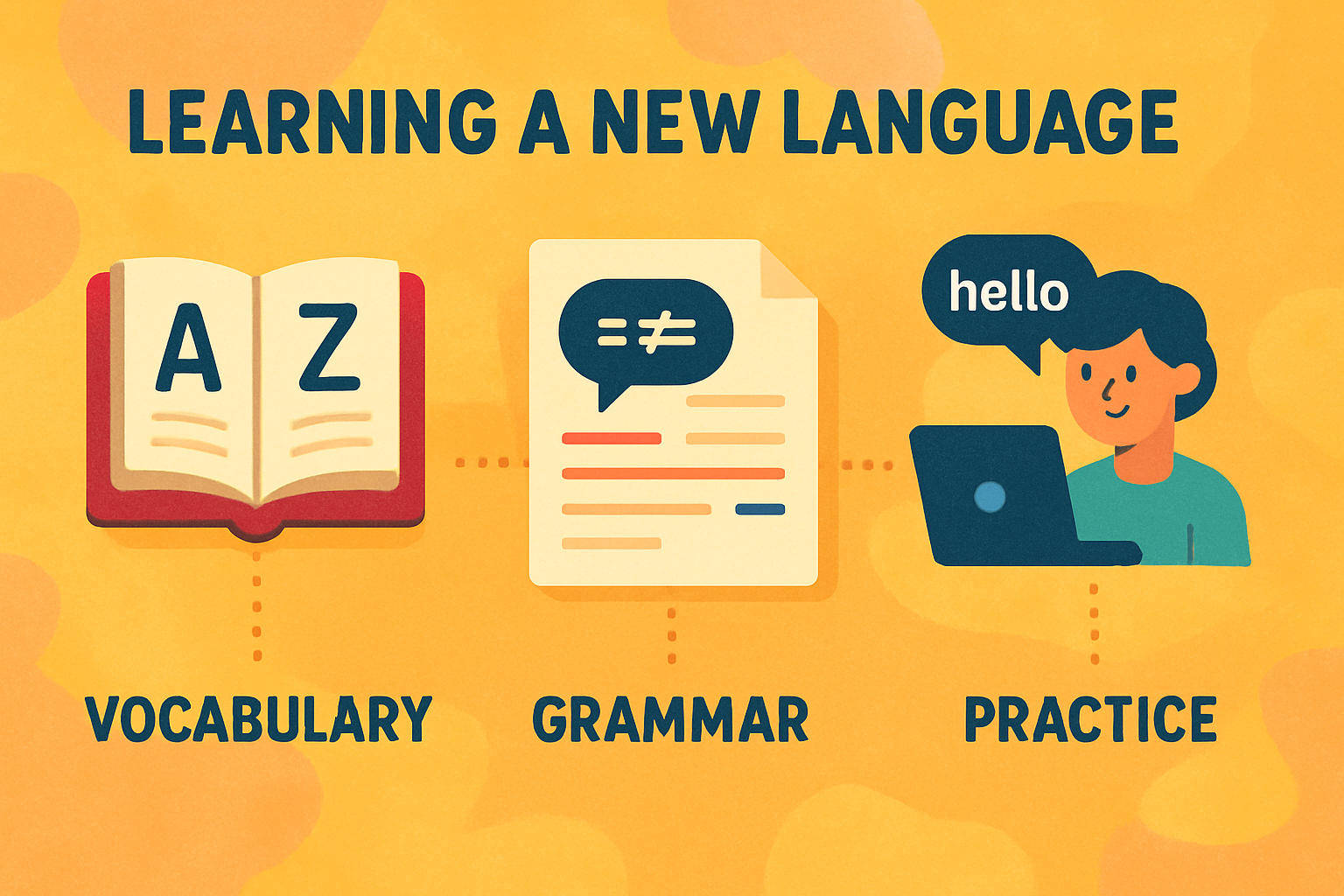 language-learning-featured-20231003 Infographic on stages of learning a new language
